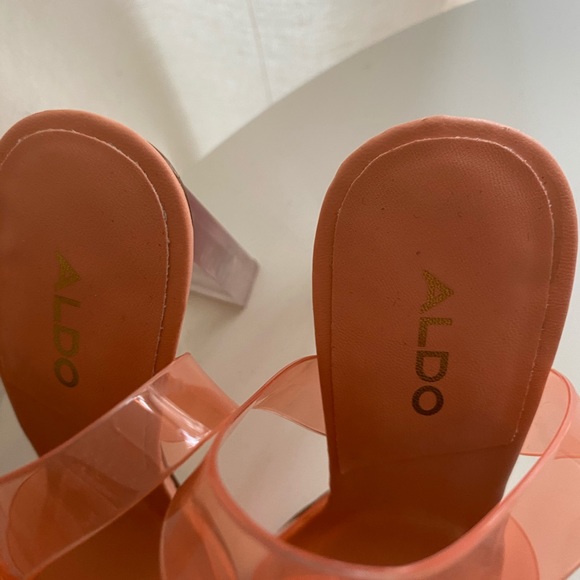 ALDO Orange Strap Heels - Picture 9 of 11